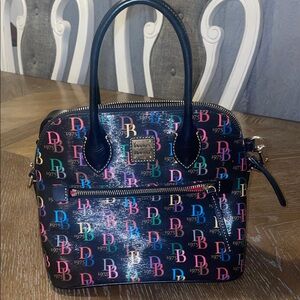Dooney & Bourke Navy Multicolor Satchel